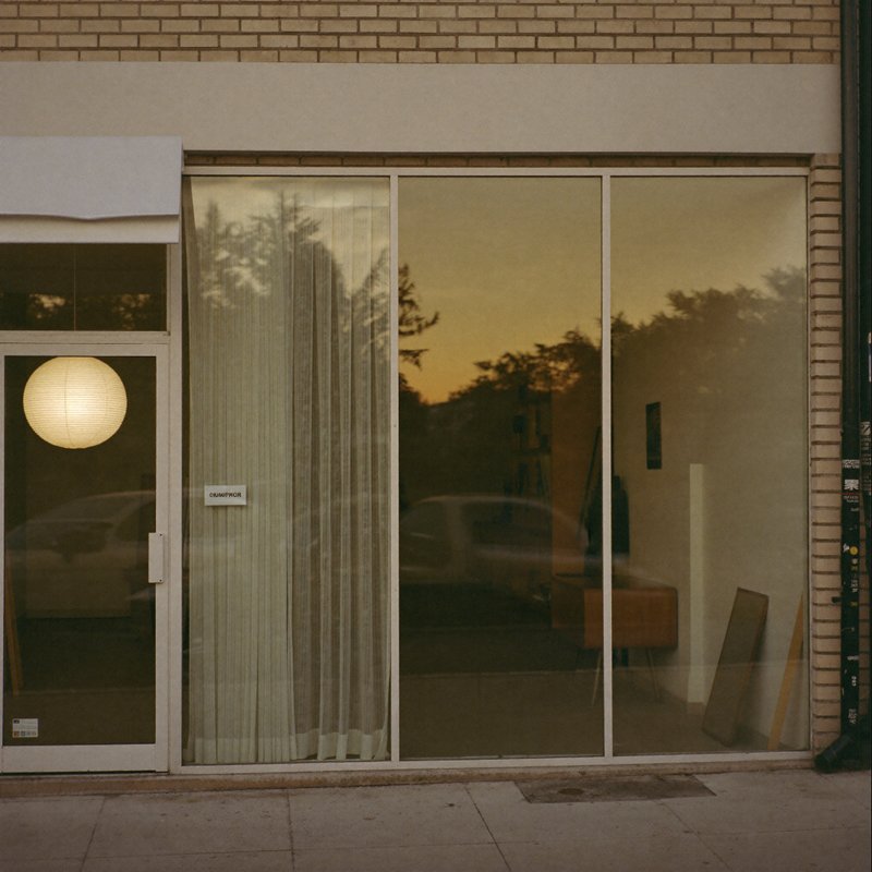 perception — the studio seen through glass