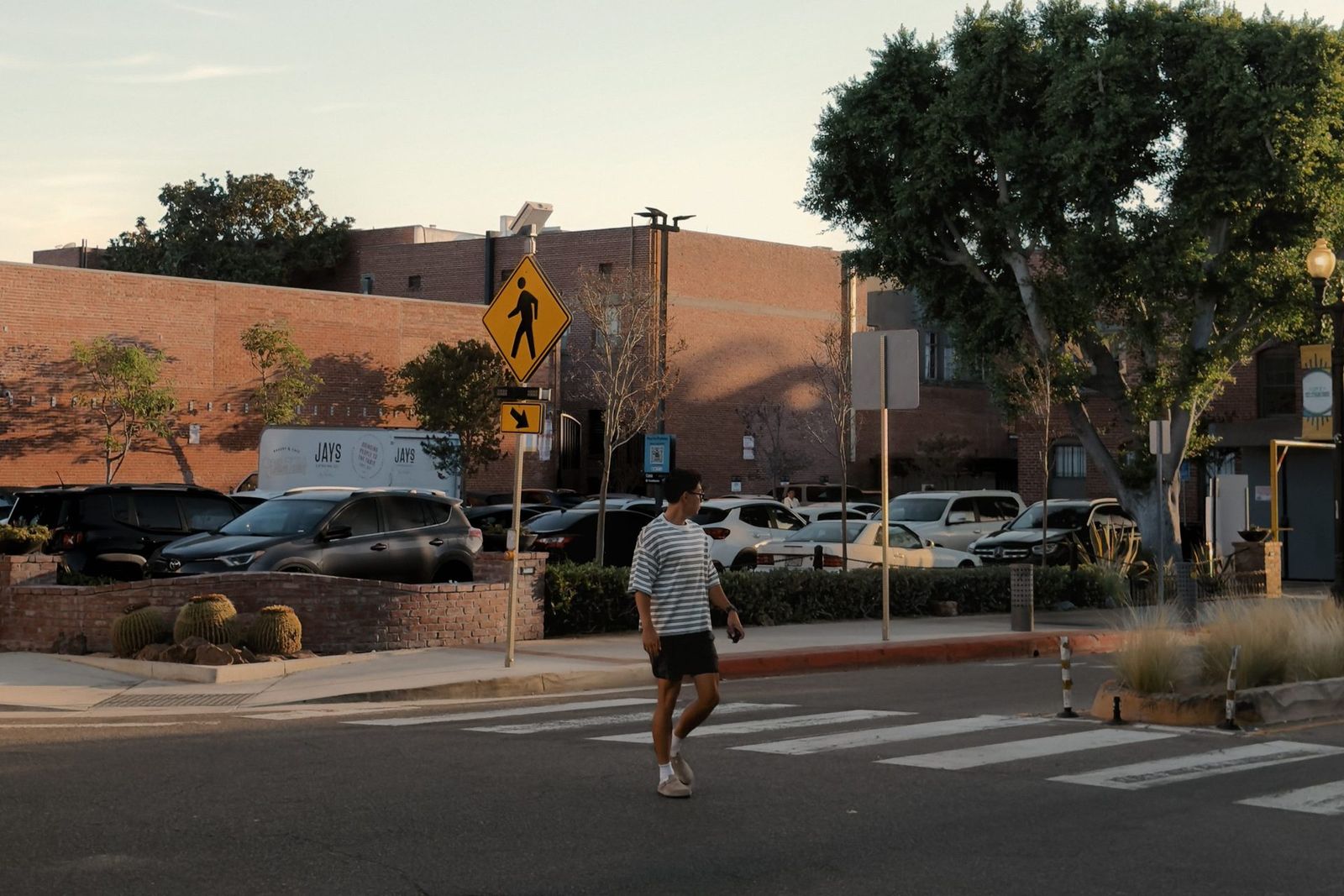 golden hour crosswalk, orange county — shot by sunday issue studio